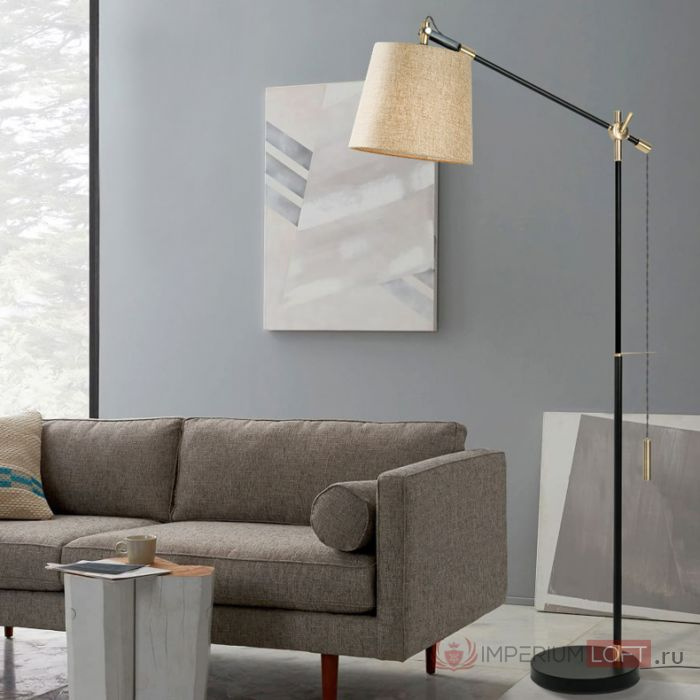 Напольный торшер PIPE beige ImperiumLoft