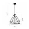 Светильник подвесной ST-Luce SL233.403.01 Черный/Черный, Белый E27 1*60W
