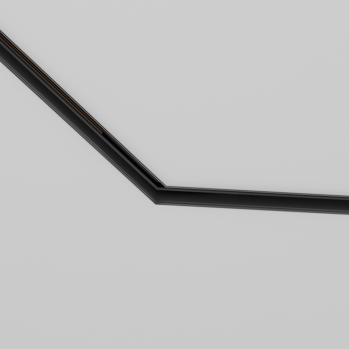 Коннектор угловой 135° Exility встраиваемый под ГКЛ 9,5мм, черный Maytoni TRA034CLO-42B