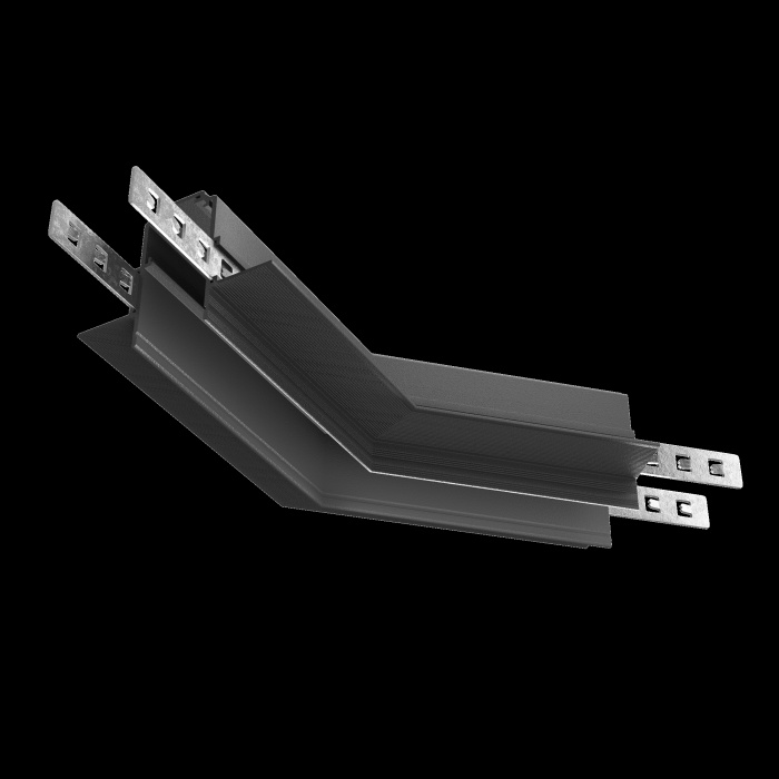 Коннектор угловой 135° Exility встраиваемый под ГКЛ 9,5мм, черный Maytoni TRA034CLO-42B