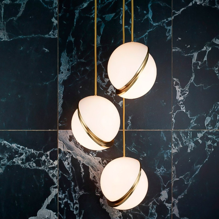 Подвесной светильник Cloyd FERMION P1 / Ø20 см - латунь (арт.10787)