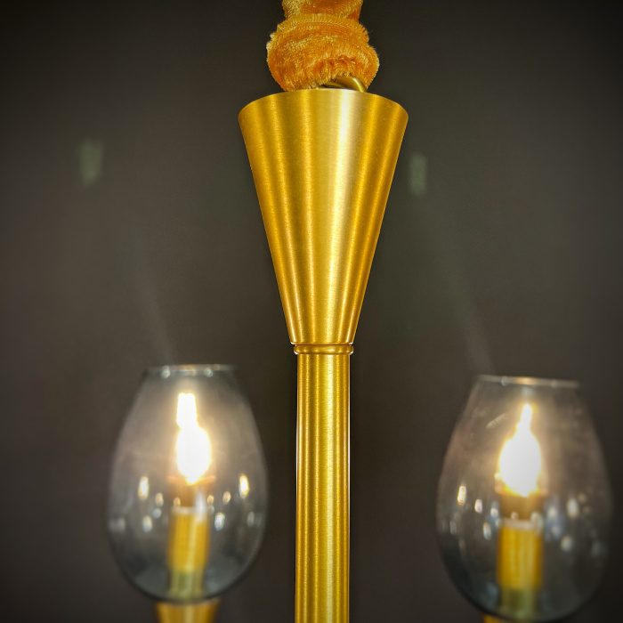 Подвесная дизайнерская люстра Viola 10 Синий ImperiumLoft