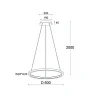 Светильник подвесной Italline IT013-6027 gold 3000K