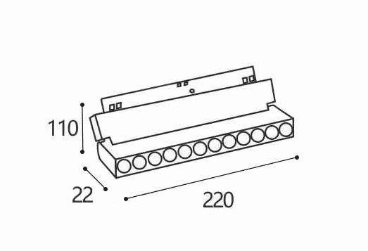 Светильник трековый Italline IT012-5023 black 3000K