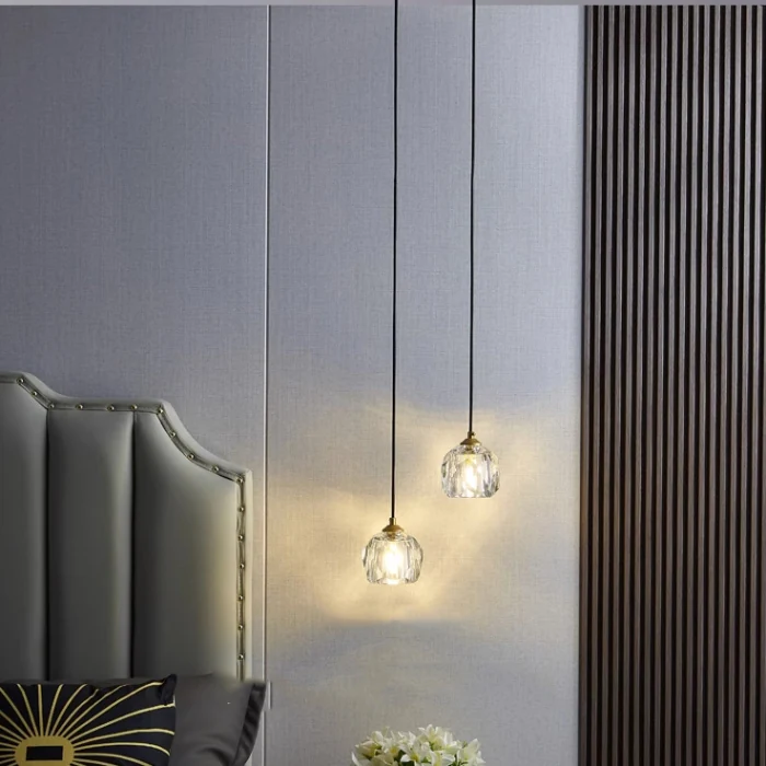 Подвесной светильник Boule De Cristal Single Rod Pendant Brass ImperiumLoft