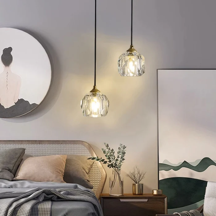 Подвесной светильник Boule De Cristal Single Rod Pendant Brass ImperiumLoft