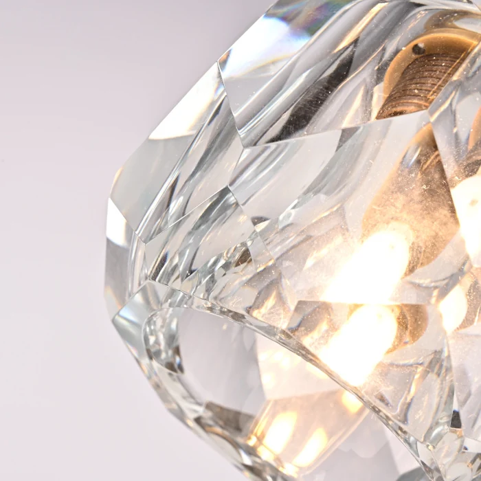 Подвесной светильник Boule De Cristal Single Rod Pendant Brass ImperiumLoft