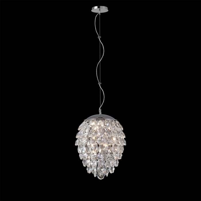 Светильник подвесной Crystal Lux CHARME SP6 CHROME/TRANSPARENT