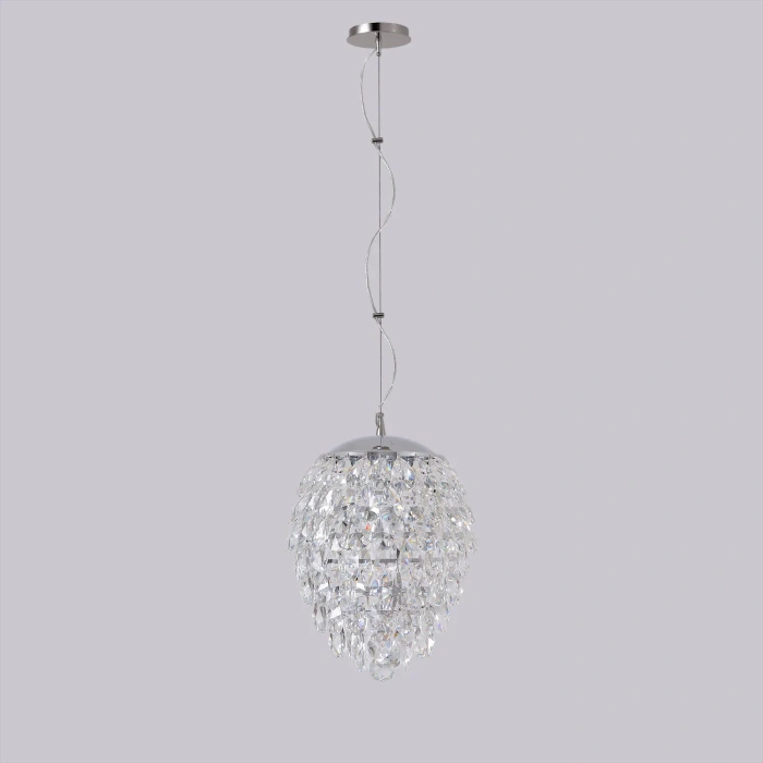Светильник подвесной Crystal Lux CHARME SP6 CHROME/TRANSPARENT