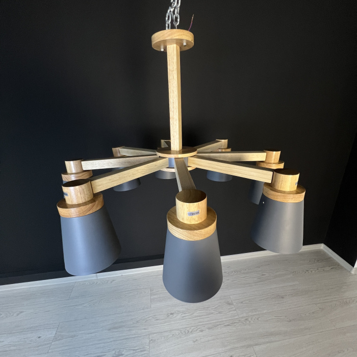 Потолочная люстра PROP 8 Grey ImperiumLoft