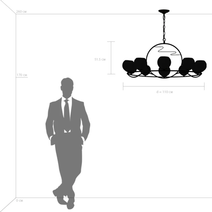 Подвесная люстра ENNA LIGHTSTAR 762117
