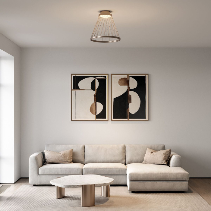 Потолочный светильник Eurosvet Cesta 40018/1 LED коричневый
