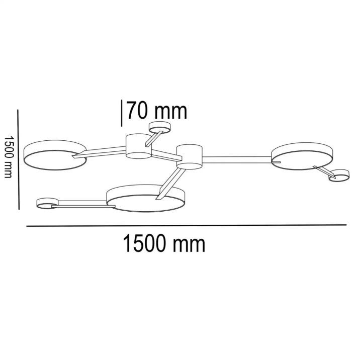 Потолочный светильник MIDA 6 ImperiumLoft