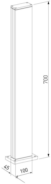 Уличный столб Elektrostandard Flat 4690389219221