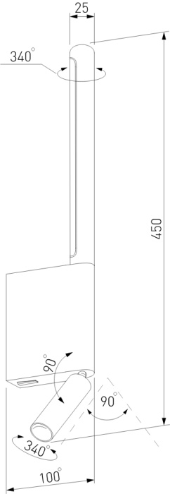 Настенный светильник Elektrostandard Sarca 4690389204524