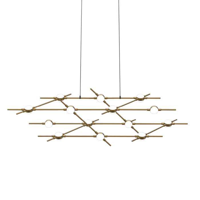 Подвесная люстра Delight Collection Molecular MD18001067-14A black/gold