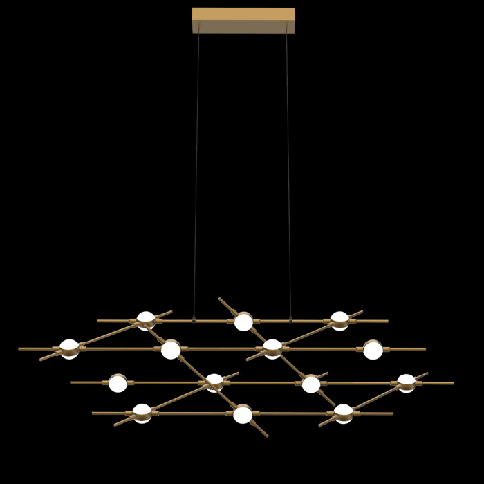 Подвесная люстра Delight Collection Molecular MD18001067-14A black/gold