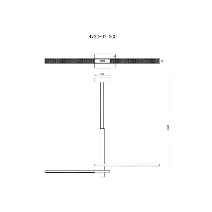 Светильник подвесной iLEDEX Vision 4722-97 SGD