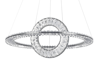 Вертикальная композиция 8240 из двух плоских колец хром №47 Newport