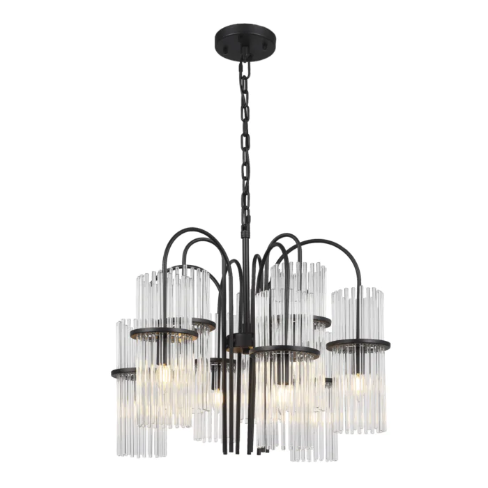 Светильник подвесной ST-Luce черный/прозрачный E14 9*40W SL6145.403.09