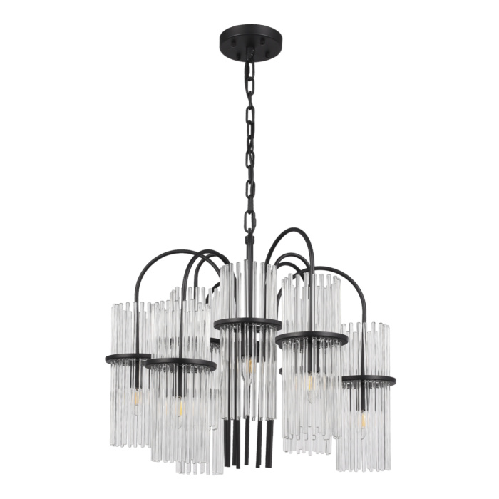 Светильник подвесной ST-Luce черный/прозрачный E14 9*40W SL6145.403.09