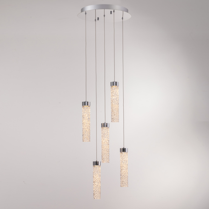 Подвесной светильник Delight Collection MD24030028 MD24030028-5A chrome/clear