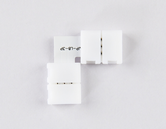 Соединитель угловой L для светодиодной ленты 2835 12/24V (3 конт.) GS6601 (10шт) Ambrella light GS6601