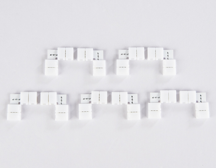 Соединитель угловой L для светодиодной ленты 2835 12/24V (3 конт.) GS6601 (10шт) Ambrella light GS6601