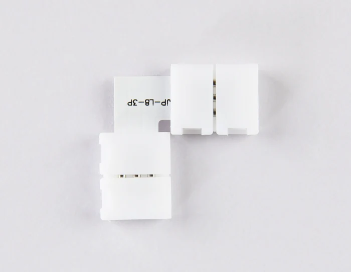 Соединитель угловой L для светодиодной ленты 2835 12/24V (3 конт.) GS6601 (10шт) Ambrella light GS6601