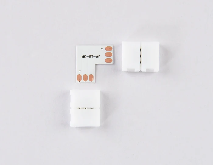 Соединитель угловой L для светодиодной ленты 2835 12/24V (3 конт.) GS6601 (10шт) Ambrella light GS6601