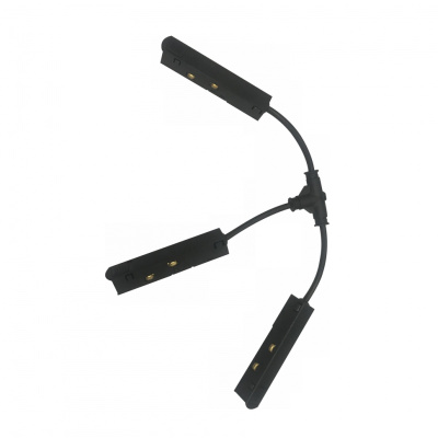 Коннектор питания Т-образный для магнитного шинопровода iLedex VISION T-TYPE POWER CONNECT 4822-BK