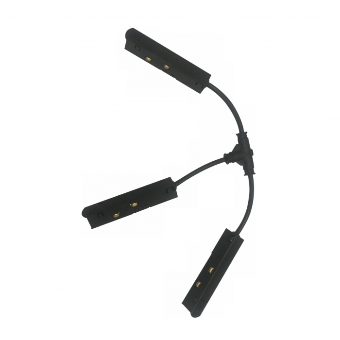 Коннектор питания Т-образный для магнитного шинопровода iLedex VISION T-TYPE POWER CONNECT 4822-BK