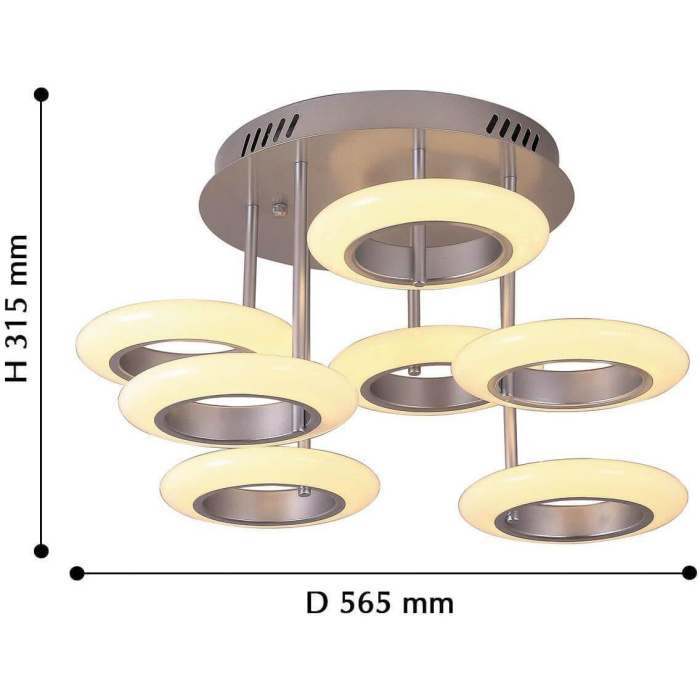 Потолочный светодиодный светильник Favourite Annuli 2419-7U