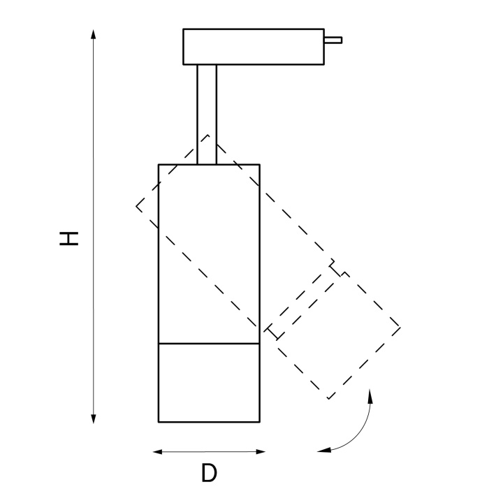 Светильник светодиодный для 1-фазного трека Volta Lightstar 229247