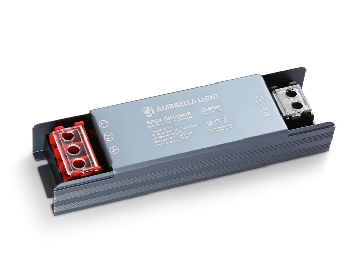 Блок питания для светодиодной ленты 12V 100W 8.3A IP20 185-260V 130*35*22 GS8804 Ambrella light GS8804