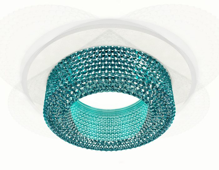 Комплект встраиваемого светильника с композитным хрусталем Ambrella light XC7621023