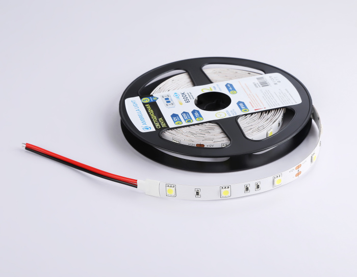 Светодиодная лента Ambrella Light GS1803 5050 30Led /7.2W m/ 12V IP20 6500K 5m Ambrella light GS1803