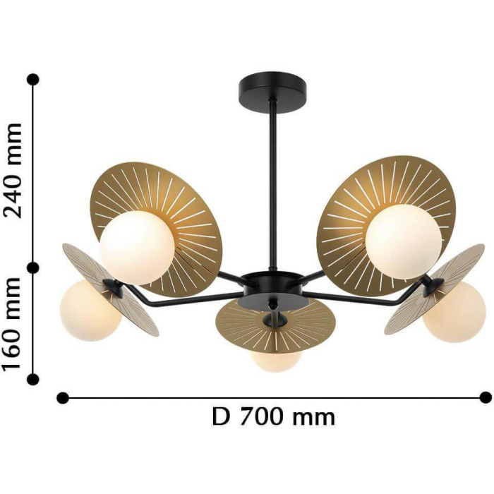 Потолочная люстра Favourite Sonnenblume 2356-5P