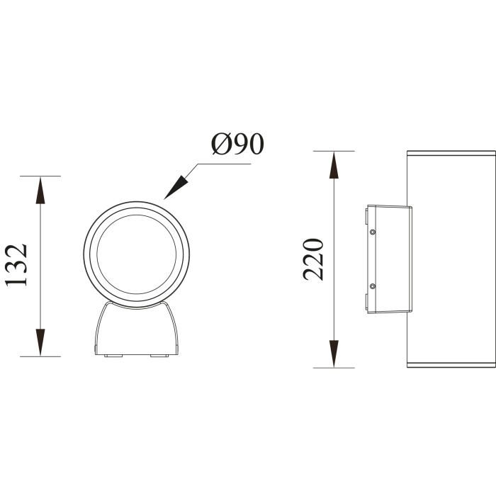 Настенный фонарь Natural Concepts Dwell NC-803092-DG