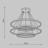 Каскадная люстра Maytoni Rim MOD058PL-L174BSK