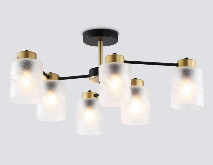 Люстра на штанге со стеклянными плафонами AMBRELLA light TR303325