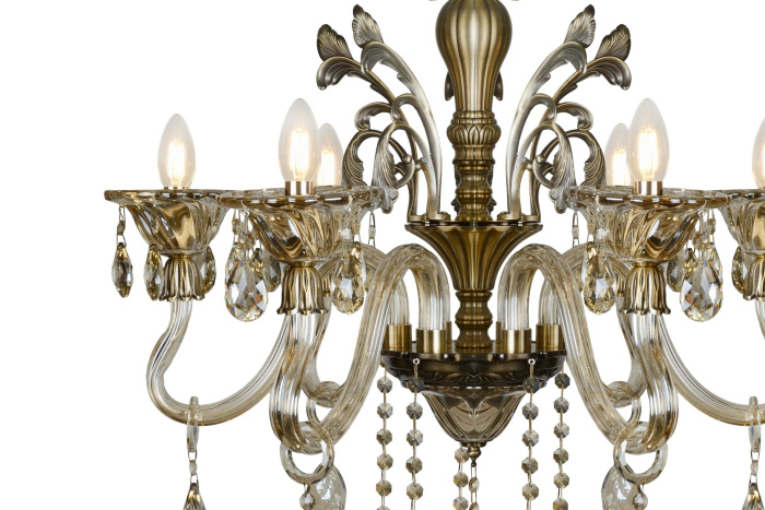 Подвесная люстра iLamp Asia 61082-6 Бронзовая