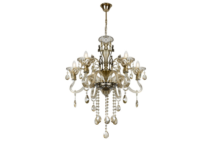 Подвесная люстра iLamp Asia 61082-6 Бронзовая