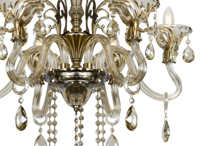 Подвесная люстра iLamp Asia 61082-6 Бронзовая