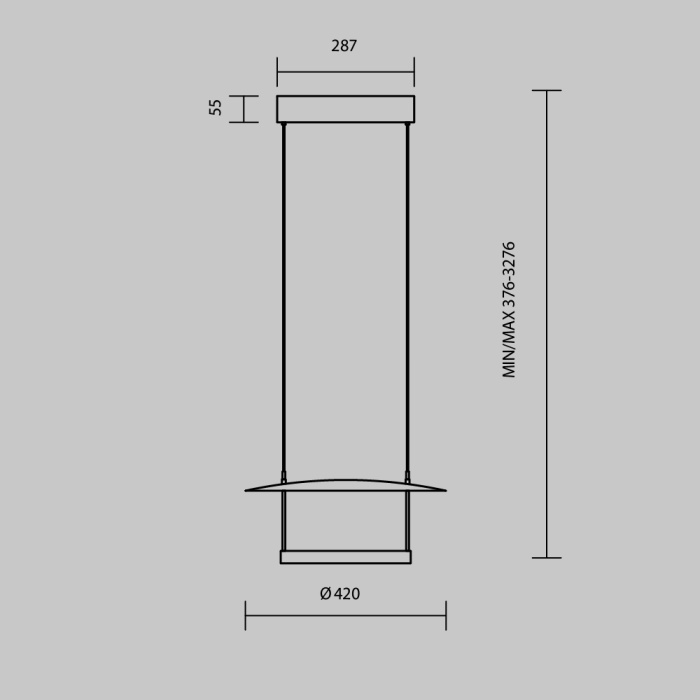 Подвесной светильник Maytoni Ambience MOD280PL-L23B3K1