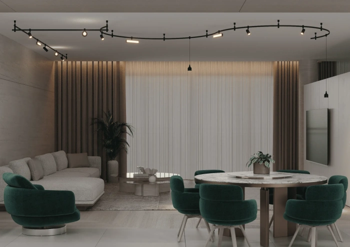 Шинопровод магнитный гибкий Crystal Lux CLT 0.117 01 L1000 BL