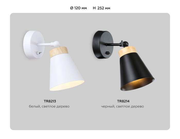 Накладной спот с выключателем в стиле лофт Ambrella light TR8214