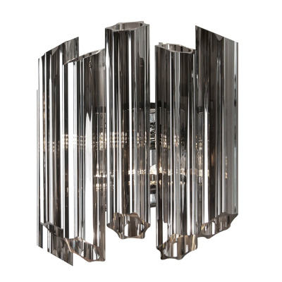 Настенный светильник iLamp Destiny MB0267-2B CHROME+SMOKY GRAY