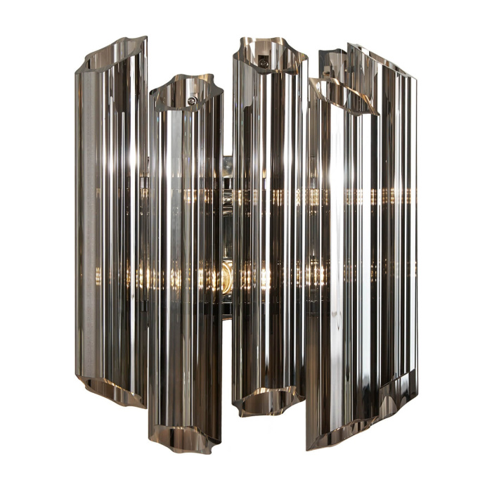 Настенный светильник iLamp Destiny MB0267-2B CHROME+SMOKY GRAY