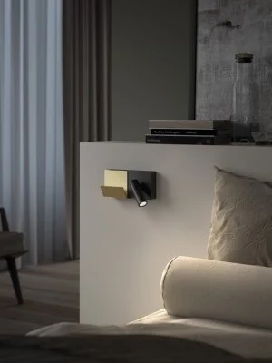 Настенный светильник Leds C4 E-LAMP MINI Black/Gold